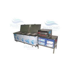 Automated Multi-Tank Heated Ultrasonic Cleaner With Automatic Piezoelectric Ultrasonic Generator